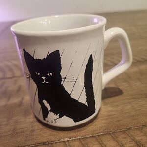 Vintage John Tams mug Black Cats made in England
